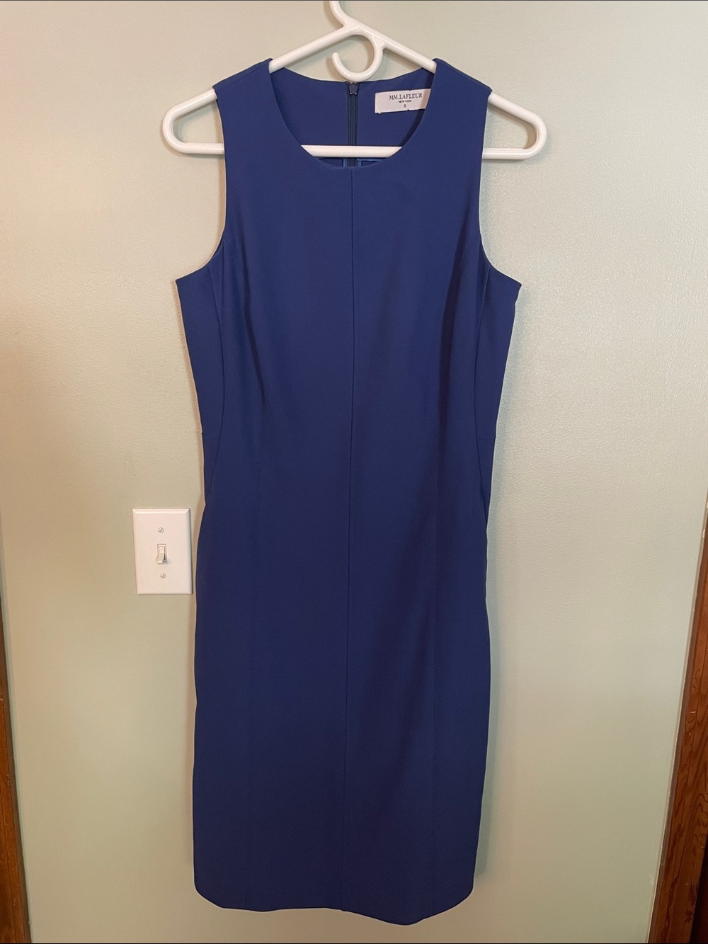 MM Lafleur Sleeveless sheath Dress in Cobalt